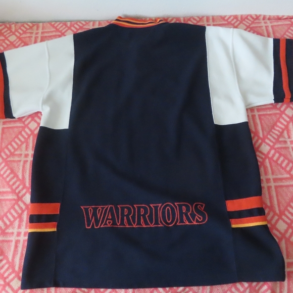 Vntg Golden State Warriors Starter Authentic NBA Warm Up shooting shirt 54 2XL - Picture 6 of 9